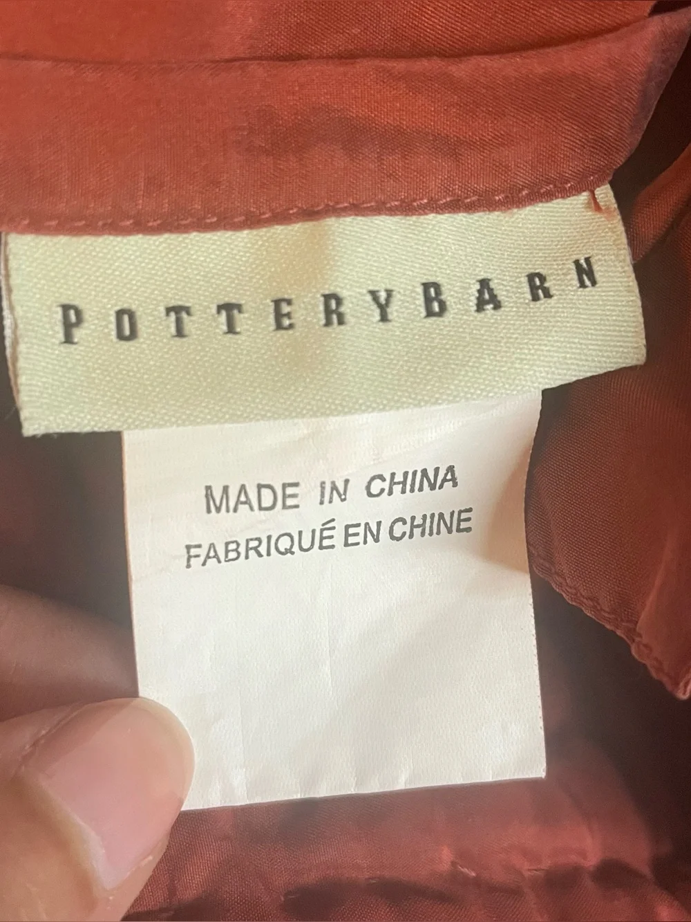 POTTERY BARN VELVET COTTON & SILK Rust (2) Euro PILLOW SHAMS 26X 26 Quilted